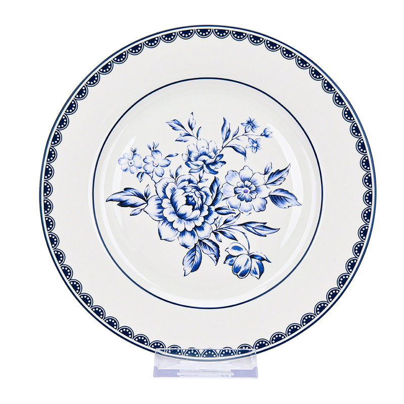 STP Goods Vintage Indigo Bone China Dessert Plate Set Of 4 Wayfair
